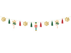 Girlanda świąteczna Dziadek do orzechów - 200 cm - 1 szt.