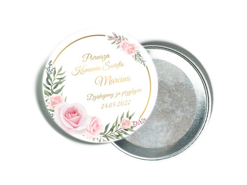 Personalizowane podziękowanie z magnesem na I Komunię Świętą - 12 szt.