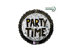 Balon foliowy okrągły Party Time Disco - 14" - 1 szt.