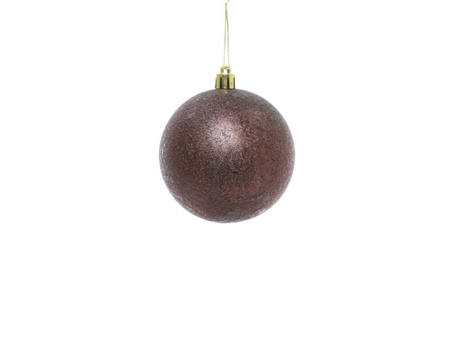 Bombki choinkowe bordowe - 8 cm - 12 szt.