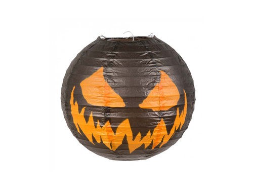 Lampion Straszna Dynia na Halloween - 25 cm - 1 szt.