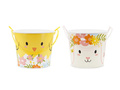 Wiaderka na cukierki na Wielkanoc - 14 cm - 2 szt.