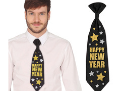 Krawat sylwestrowy Happy New Year - 1 szt.