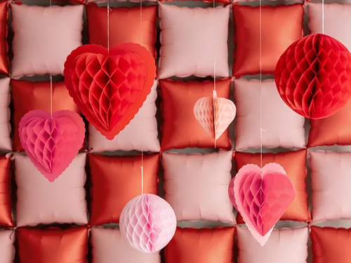 Rozetka dekoracyjna Serce - 3 szt.