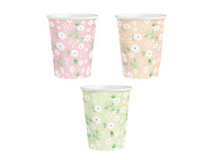 Kubeczki papierowe Łąka - 270 ml - 6 szt.