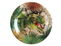 Talerzyki urodzinowe Dinozaury - 22,5 cm - 10 szt.