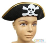 Czapka pirata ze złotym obszyciem - 1 szt.