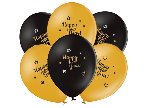 Balony lateksowe Happy New Year - 50 szt