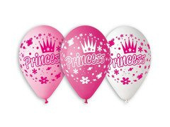 Balony pastelowe mix kolorów Księżniczki - 30 cm - 5 szt.