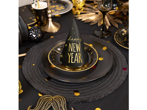 Czapeczki papierowe Happy New Year - 6 szt.