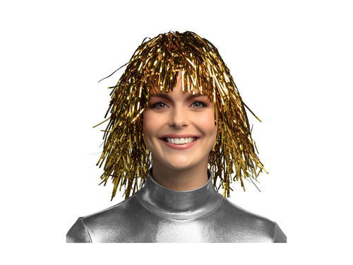 Peruka metaliczna złota