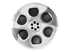 Talerzyki papierowe Cinema - 22,5 cm - 10 szt.