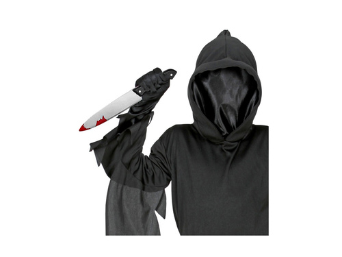 Zakrwawiony nóż zabawkowy - 30 cm