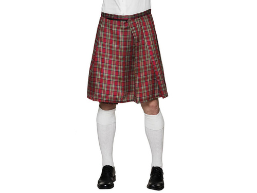 Szkocki kilt czerwony