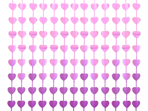 Kurtyna Serca matowa fioletowa - 100 x 200 cm