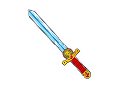 Miecz Lwie Serce z pianki - 52 cm