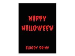 Etykiety na butelkę Krwawe Halloween - 9 szt.