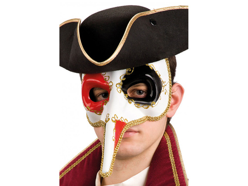 Maska karnawałowa z długim nosem