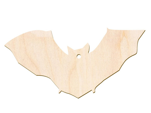 Zawieszka drewniana Nietoperz - 9,5 cm - 1 szt.