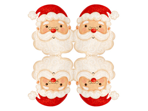 Serwetki bożonarodzeniowe Święty Mikołaj - 10 szt.