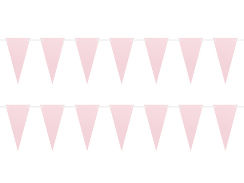Baner girlanda flagietki różowe - 500 cm