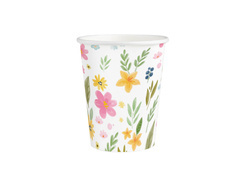 Kubeczki papierowe Polne Kwiaty - 270 ml - 6 szt.