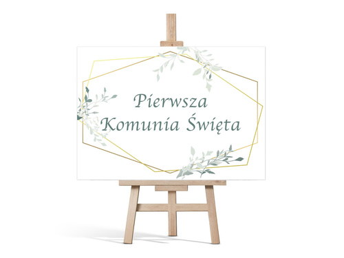 Plakat komunijny - I Komunia Święta - 68x48 cm
