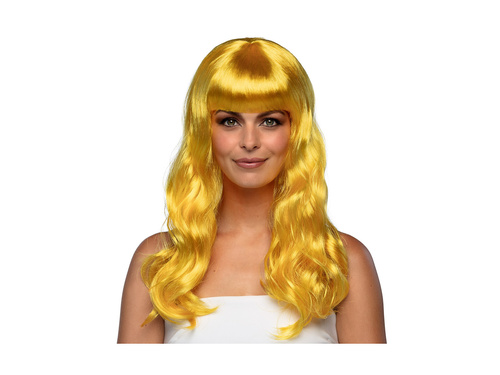 Peruka elegancka żółta