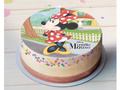Dekoracyjny opłatek tortowy Myszka Minnie - 20 cm - 1 szt.