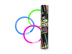 Świetliki łamane - fluorescencyjne - mix kolorów - 50 szt.