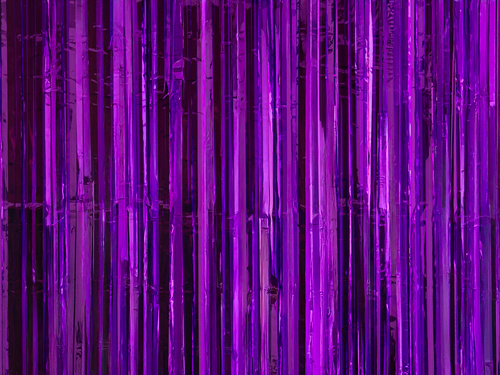 Kurtyna - zasłona na drzwi fioletowa metaliczna - 100 x 200 cm