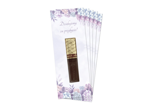 Podziękowanie dla gości weselnych Merci - 5 szt.