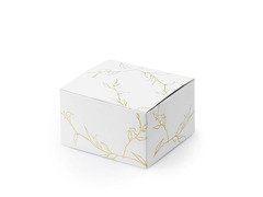 Pudełeczka dla gości ze złotymi gałązkami - 10 szt.
