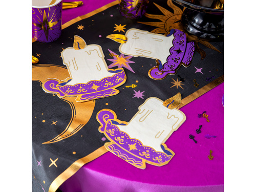 Serwetki halloweenowe Świeczka - 14,2 x 16,5 cm - 10 szt.