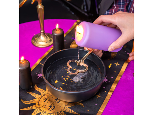 Klucz do wróżb z wosku złoty - 15,5 x 6,8 cm - 1 szt.