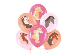 Balony lateksowe Koniki - 30 cm - 6 szt.