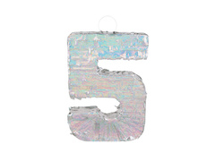 Piniata Holograficzna cyfra 5