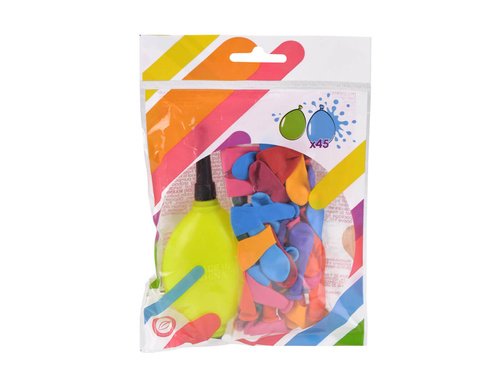 Balony wodne z pompką - 45 szt.
