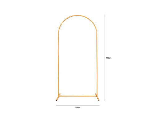 Stelaż z łukiem do balonów złoty - 80 x 180 cm - 1 szt.