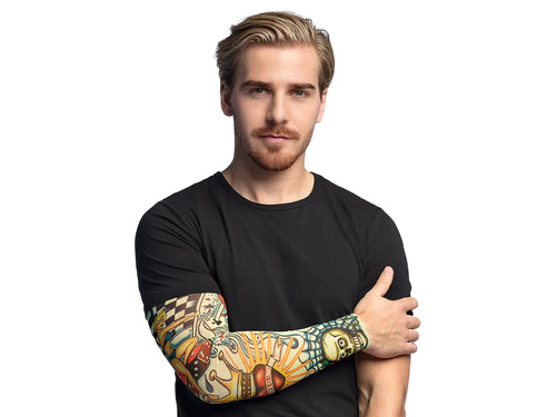 Tatuaż rękaw Hazardzista - 1 szt.