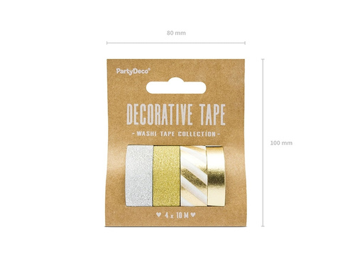 Taśma dekoracyjna samoprzylepna - 4 szt.