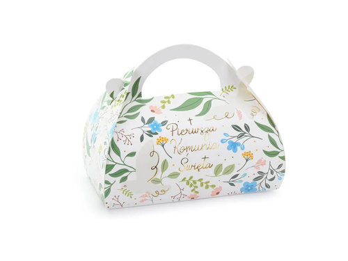 Ozdobne pudełko na ciasto Pierwsza Komunia Święta - 10 szt.