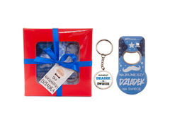 Zestaw prezentowy dla Dziadka brelok + otwieracz
