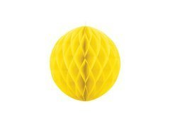 Dekoracja wisząca kula żółta - 20 cm - 1 szt.