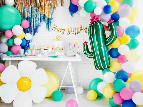 Balon foliowy Stokrotka - 75 x 71 cm - 1 szt.