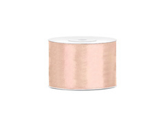 Tasiemka satynowa, jasno brzoskwiniowa, 50 mm/25 m, 1 szt.