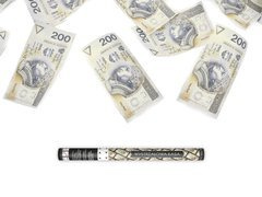 Tuba strzelająca - banknoty - 60 cm - 1 szt.