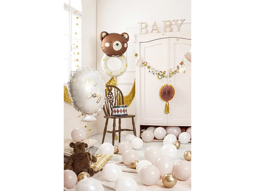 Balon foliowy Miś grzechotka - 45 x 67 cm - 1 szt.