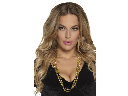 Zestaw dwóch złotych naszyjników z pereł