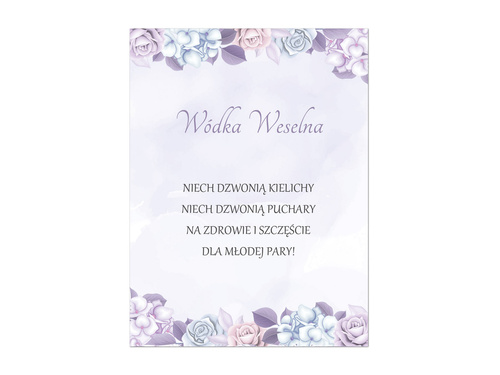 Etykiety na butelkę z Wódką Weselną - 9 szt.